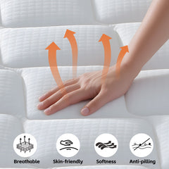 12 inch Hybrid Mattress in a Box,Individual Pocket coil, Medium Firm, Memory Foam Mattress