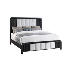 Beverly Black and White 5PC Queen Bedroom Set